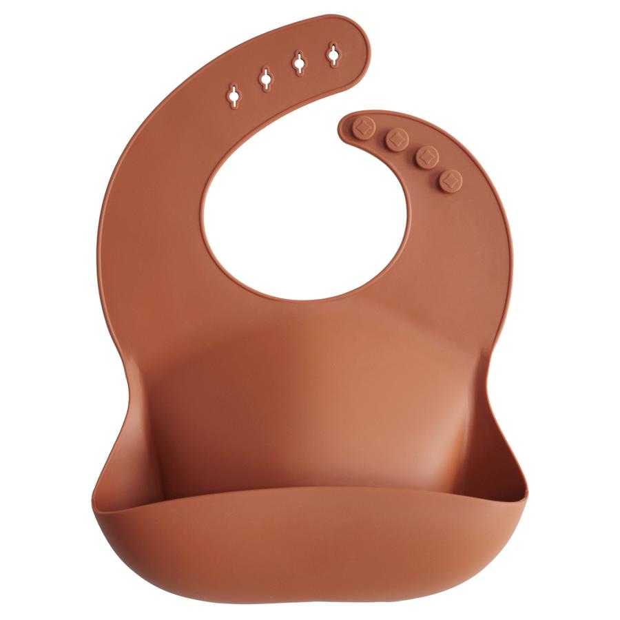 Bavoir Bébé en Silicone - Argile