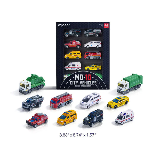 Alloy Racing Cars: City Vehicles 10P