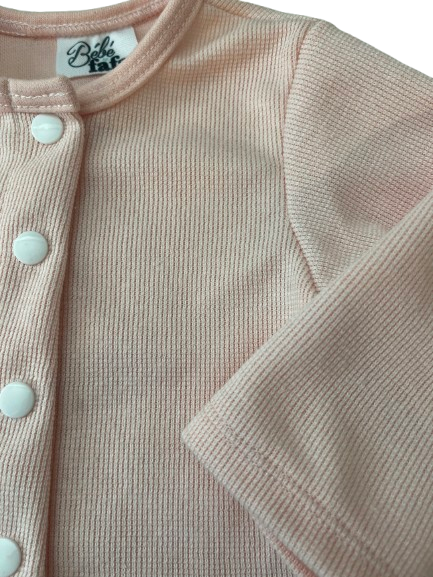 Pink Fleece Cardigan