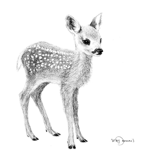 Mignon faon - impression d'art