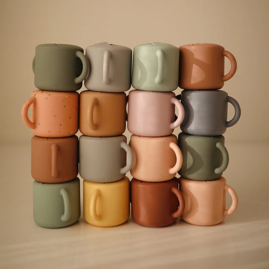 Gobelet à collation en silicone à deux poignées