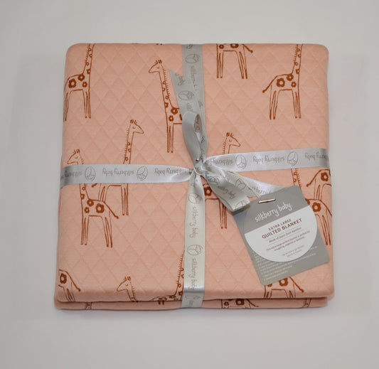 Grande couverture matelassée en bambou — Daisy Giraffe