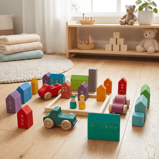 Montessori Wooden Houses Set