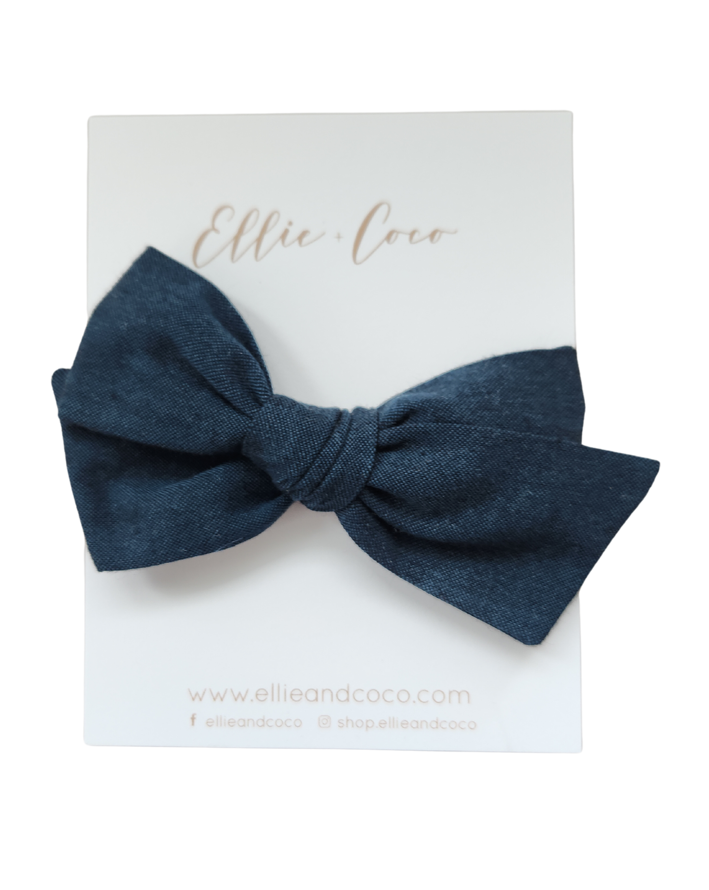 Boucle surdimensionnée chambray marine