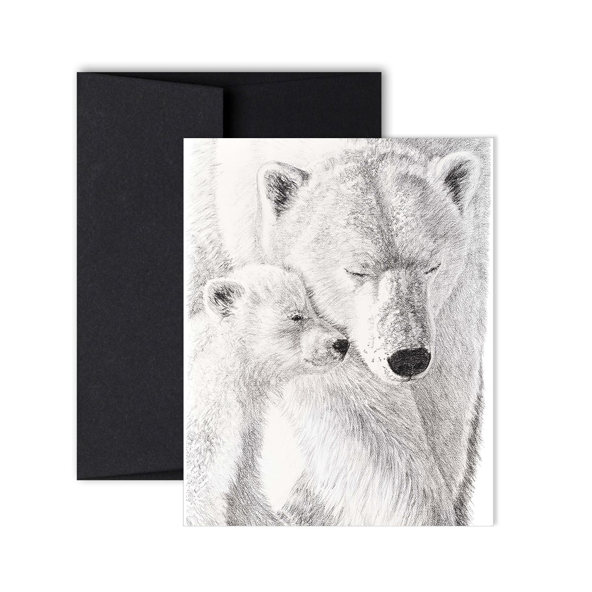 Carte de vœux Ours polaire et son petit