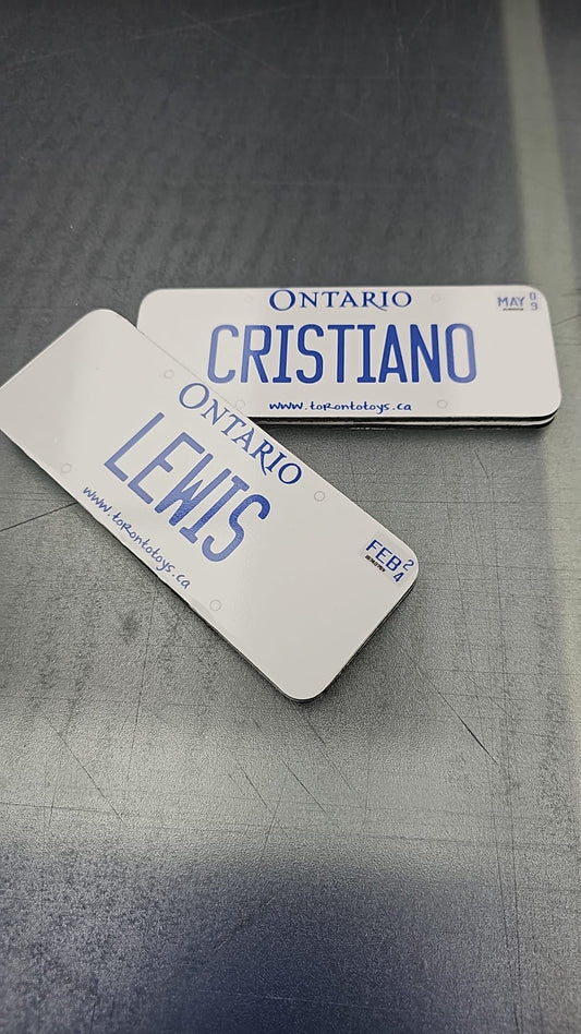 Plaque d'immatriculation personnalisée pour voiture d'enfant