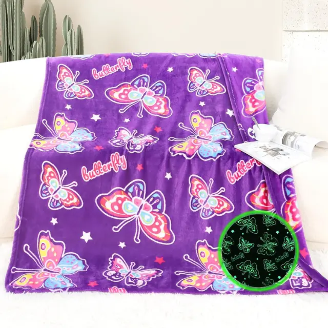 Couverture papillons 150x125cm