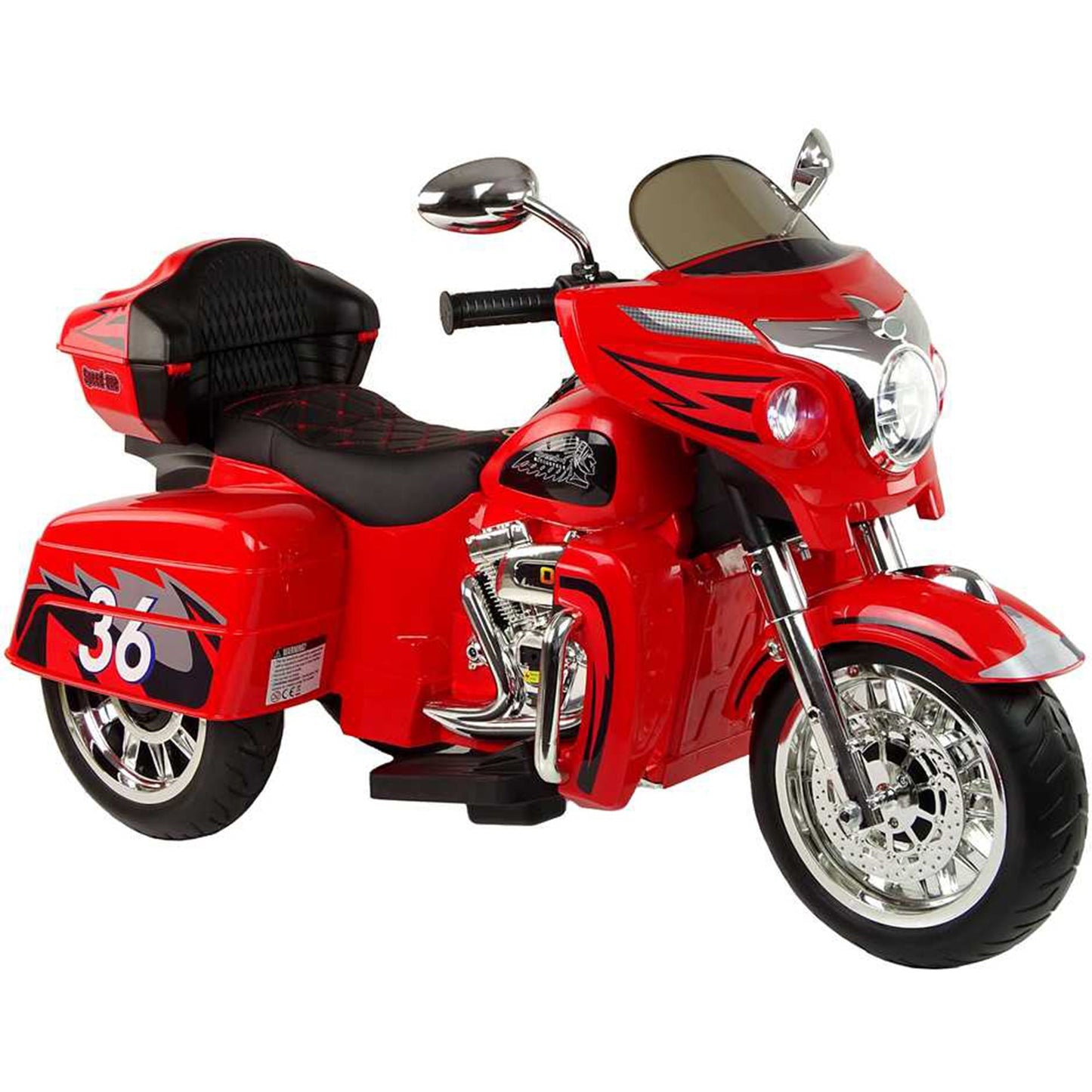 Moto électrique 12 V à trois roues pour enfants de 3 à 8 ans