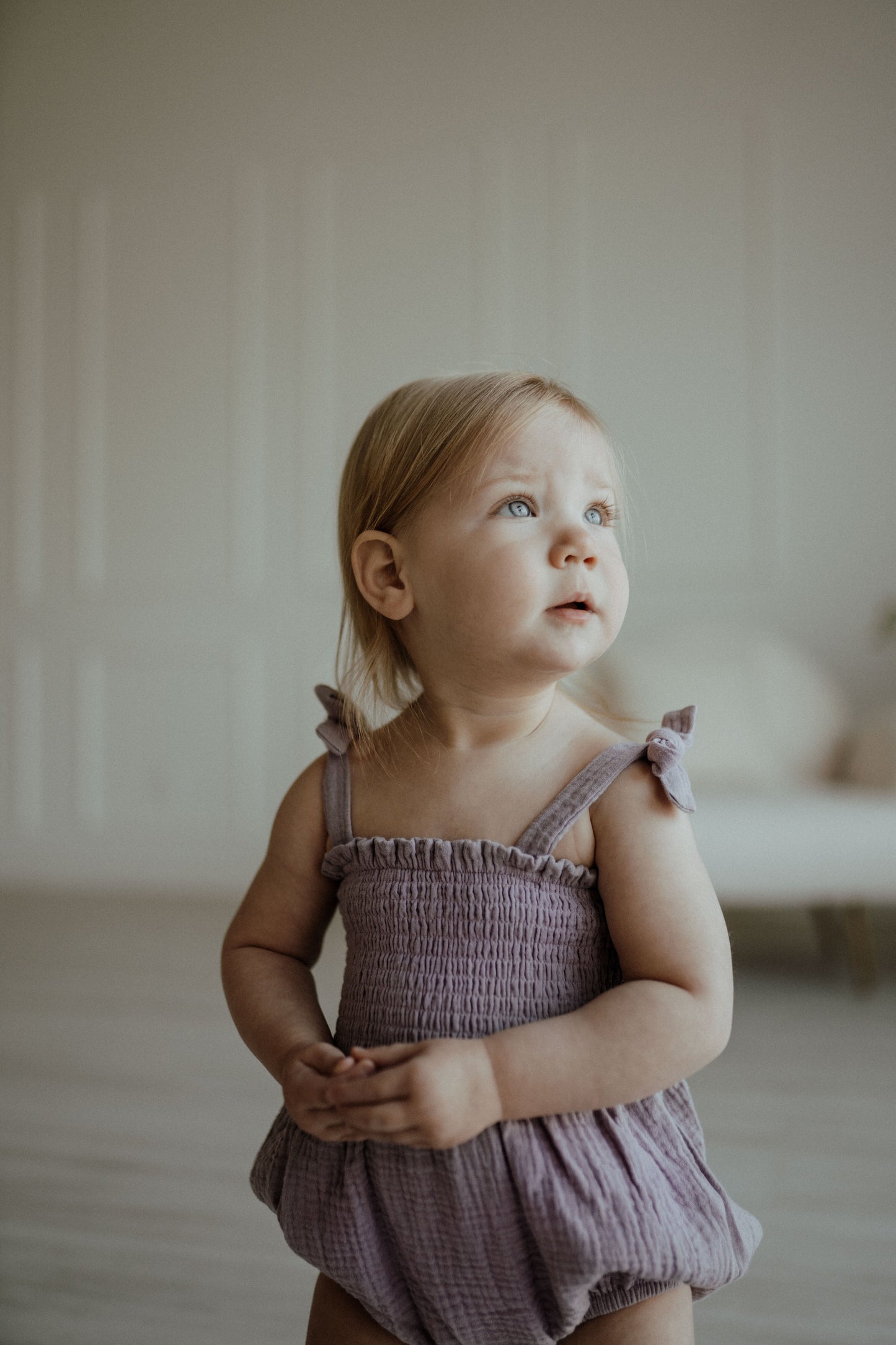 Muslin Romper - Lilac
