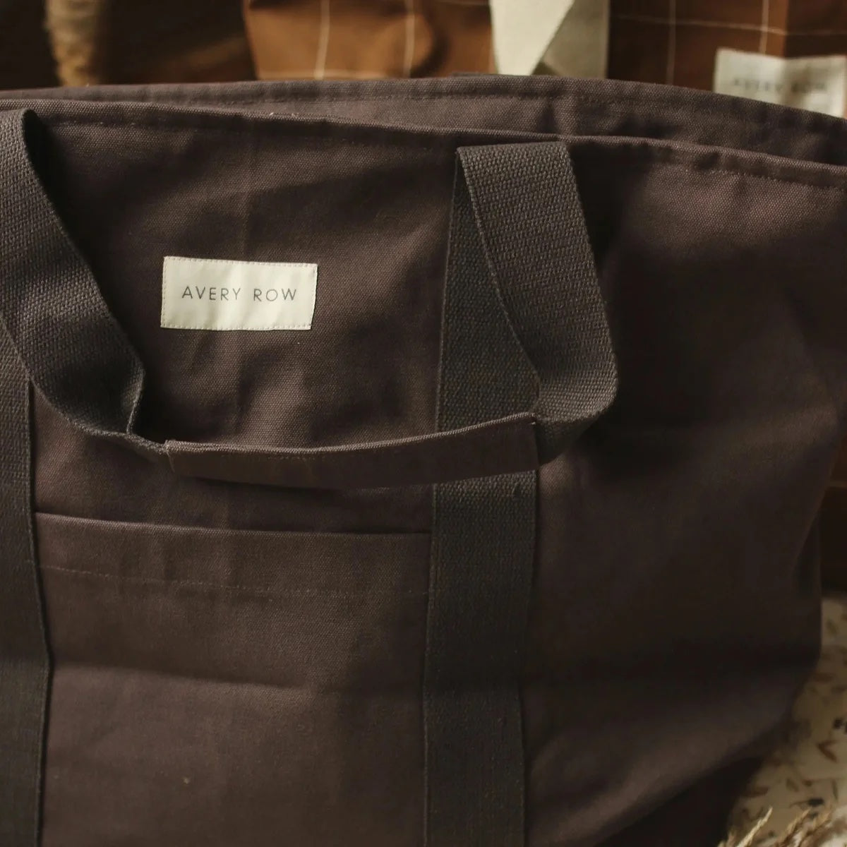 Sac fourre-tout en toile de coton biologique | Anthracite