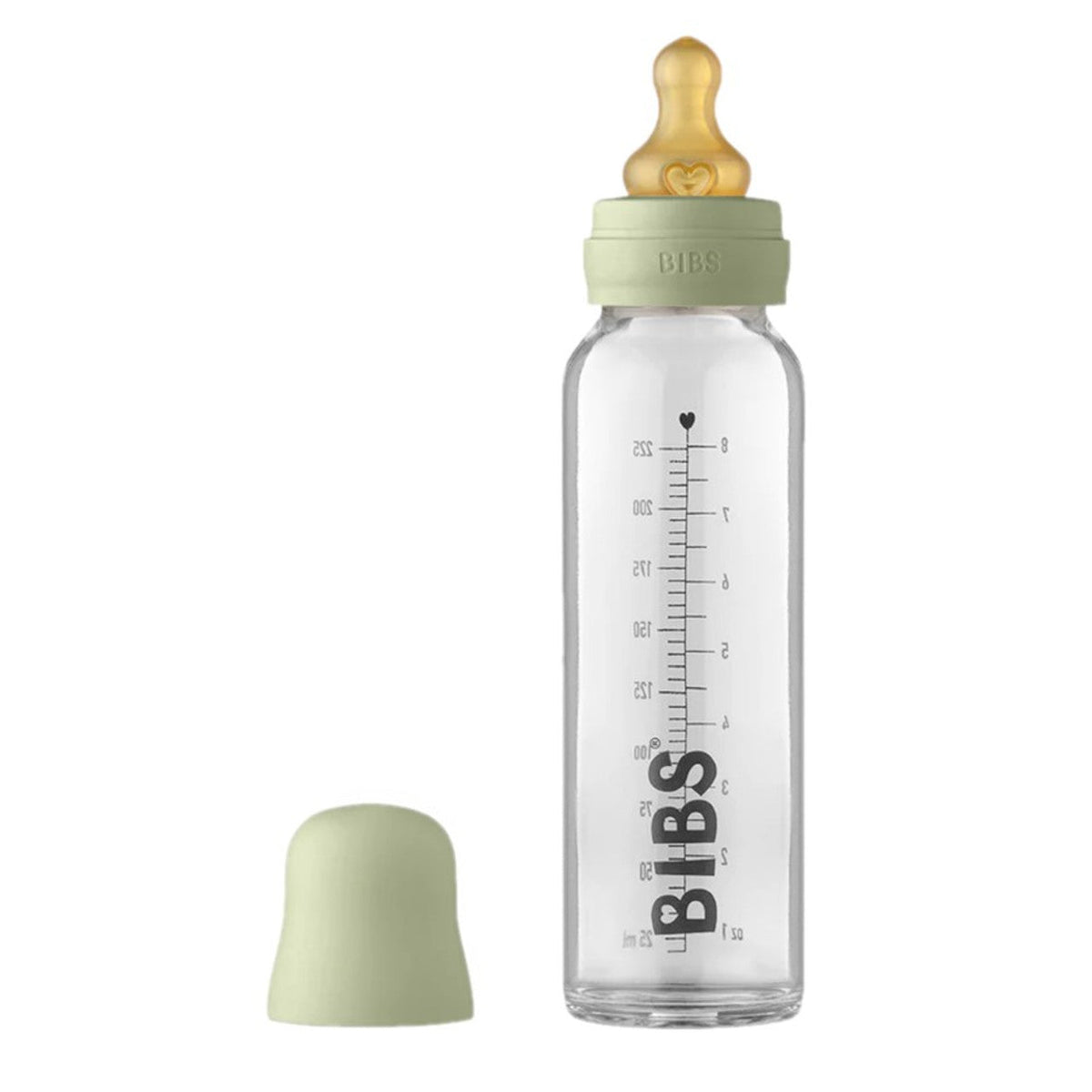 Baby Glass Bottle Set Latex 225 ml