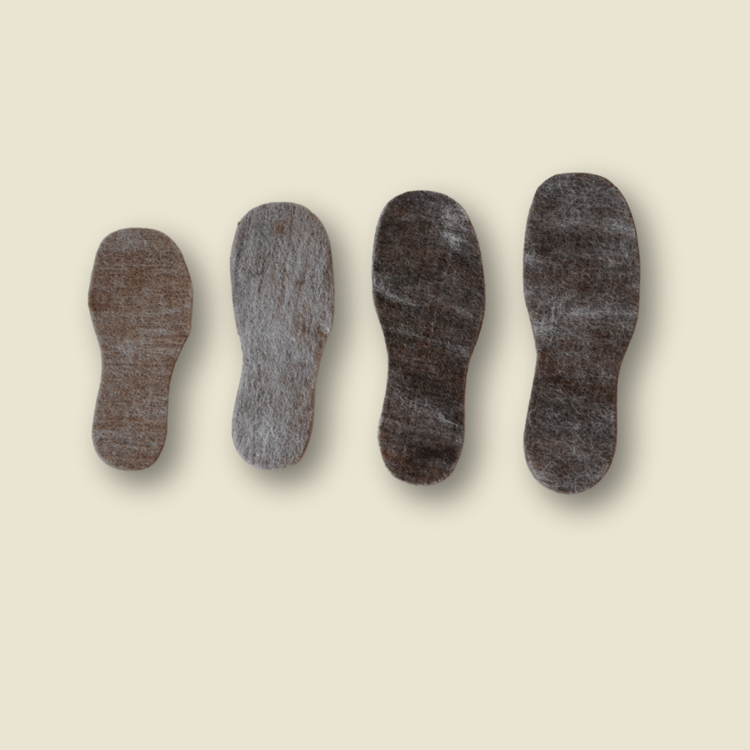 Semelles chaudes en laine d'alpagas