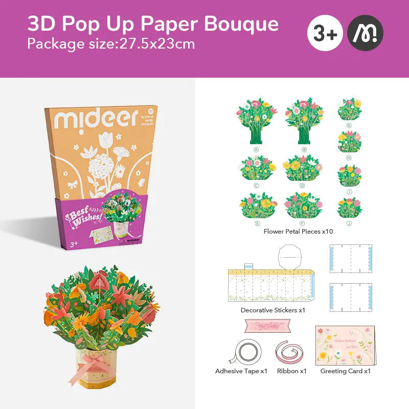 3D Pop Up Paper Bouquet