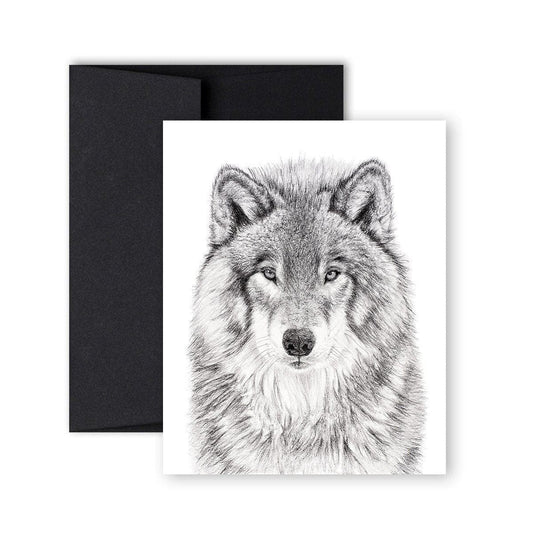 La carte de vœux Loup