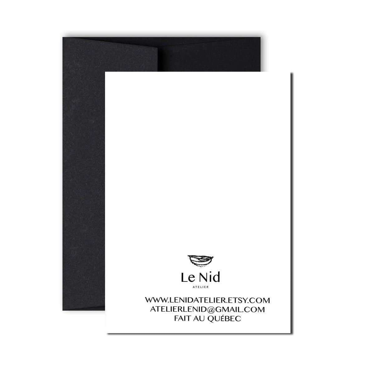La carte de vœux Loup