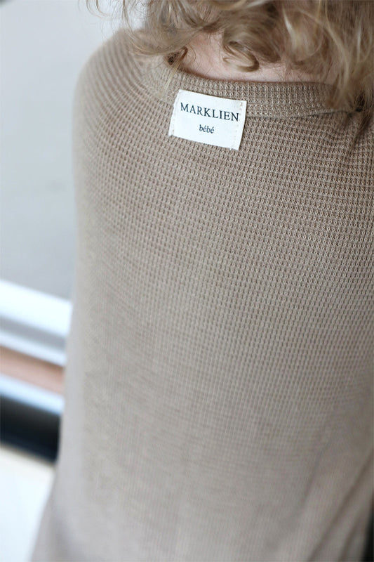 Waffle Sleepsuit Latte