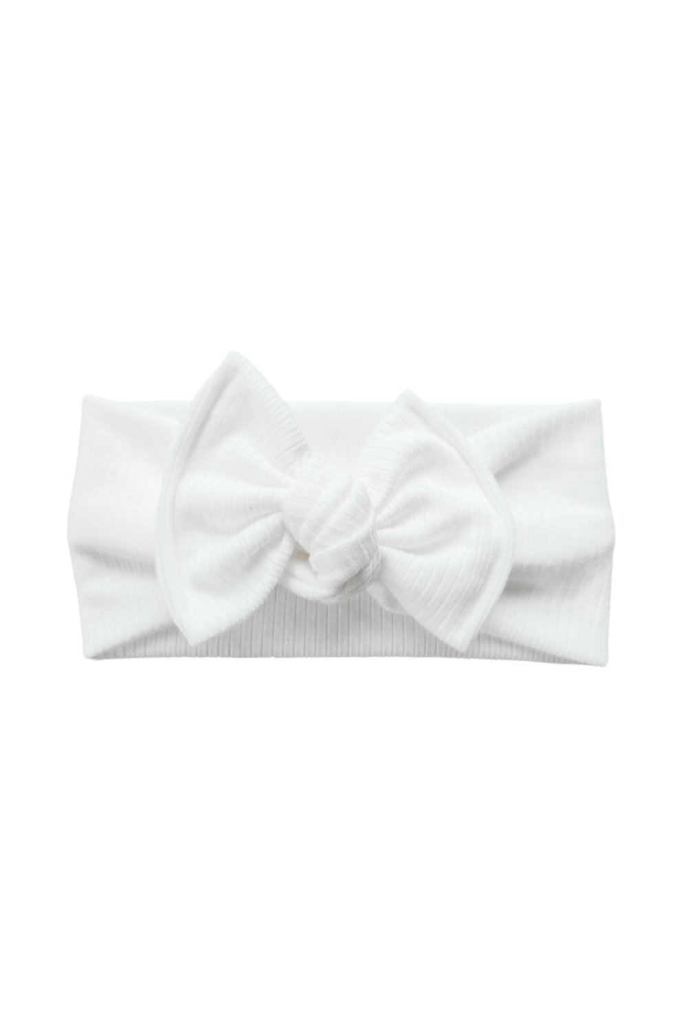 Bandeau côtelé en modal | Blanc (0-3 ans)