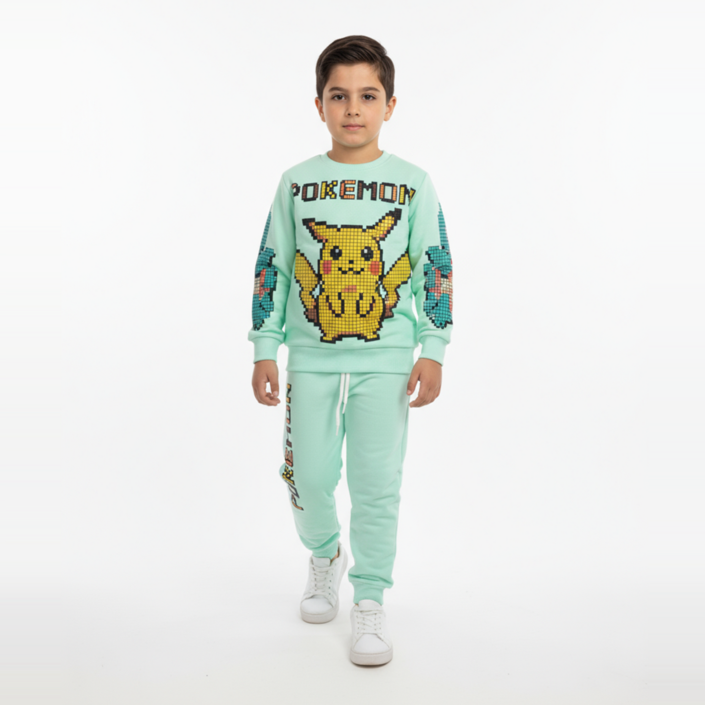 Ensemble de jogging décontracté avec motif petits animaux de compagnie