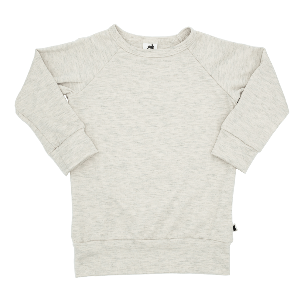 Chandail unisexe en bambou à manches raglan | Charbon