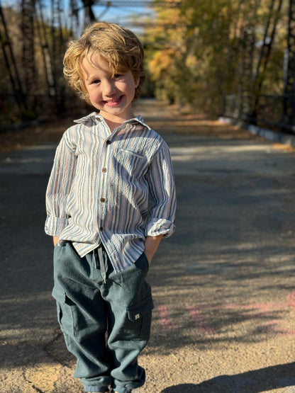 Pantalon Cargo Arnie | Bleu | Me & Henry