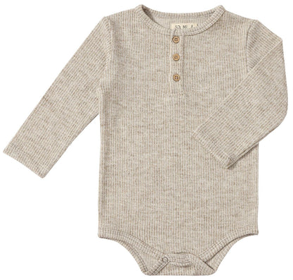 Grenouillère Aynor Henley | Biscuit chiné | Me & Henry