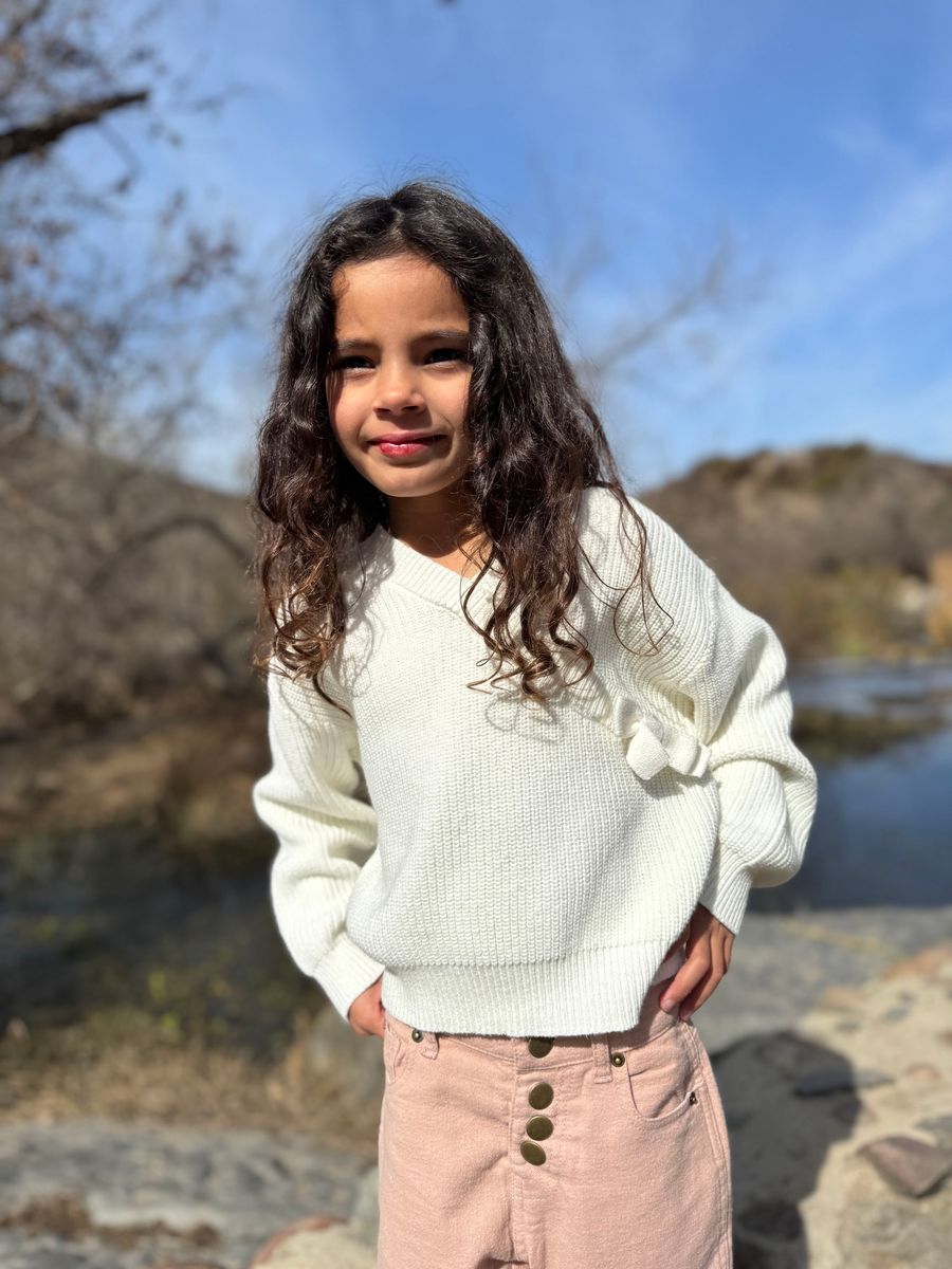 Pull Zoé | Maille ivoire | Vignette