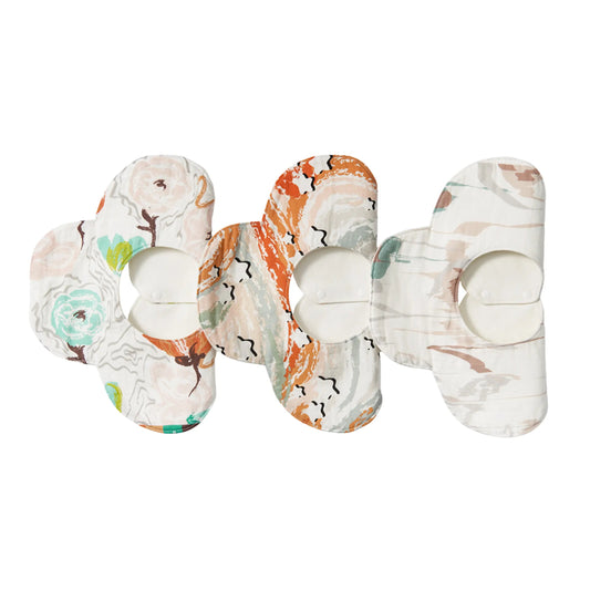 Flower Waterproof Bib 3pcs