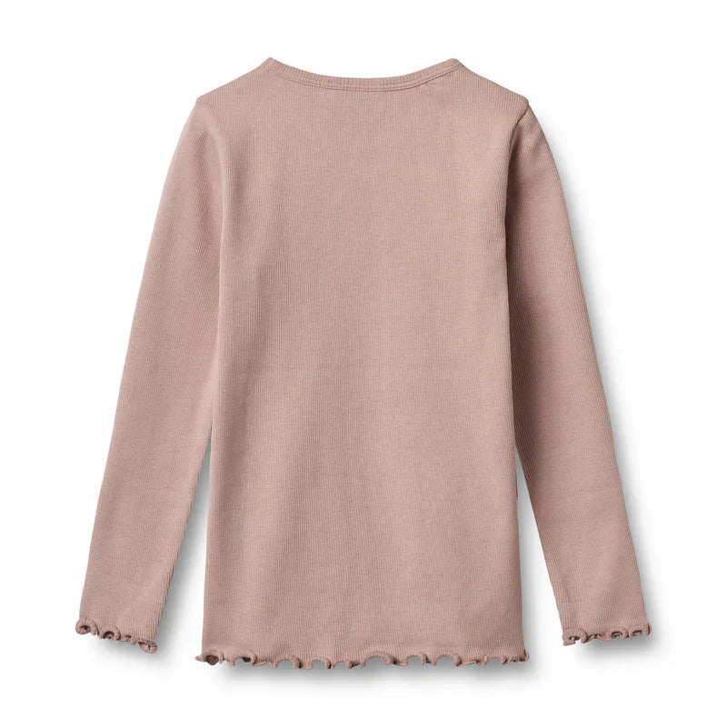 T-shirt manches longues Ida | Rose Poudré | Wheat Kids