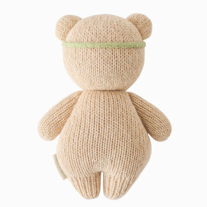 Bébé ours miel (motif floral ivoire) | Cuddle + Kind