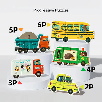 Mon premier puzzle d'artiste : Voitures occupées