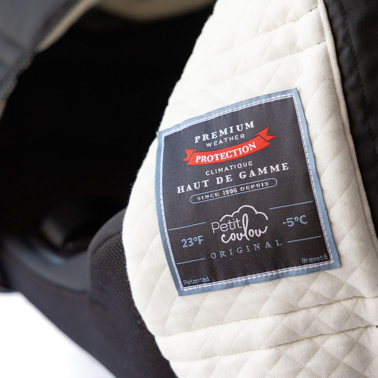 Petit coulou Lightweight car seat cover (-5°C to 15°C)