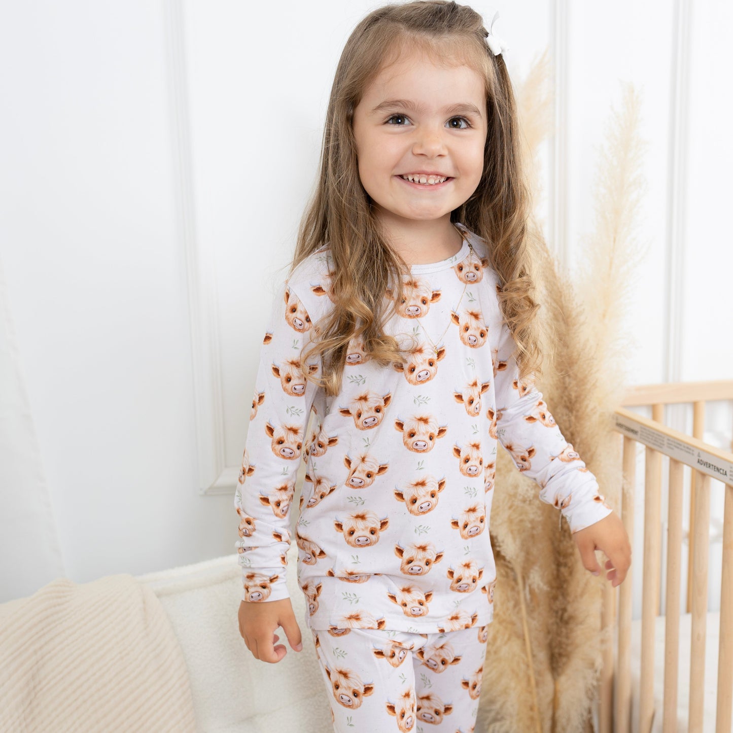 Pyjama en bambou - Enfant - Vache Highland