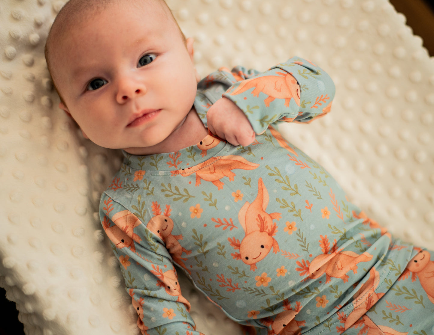 Two-Piece Bamboo Pajama - Axolove ♥️(Axolotl)