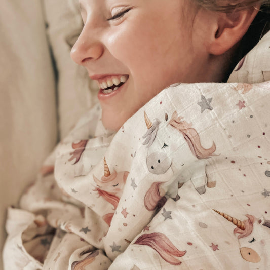 Création Jade Bamboo & Cotton Muslin - Lily the Dreamy Unicorn