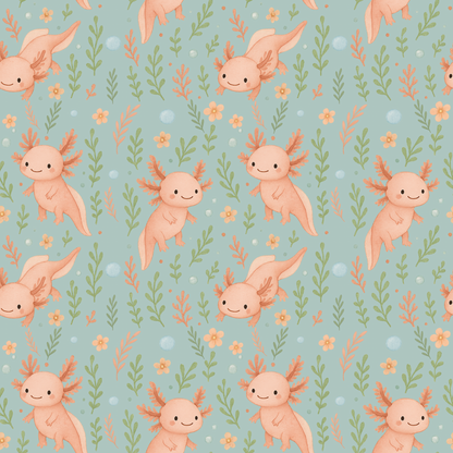 Pyjama 2 pièces en bambou - Axolove ♥️ (Axolotl)