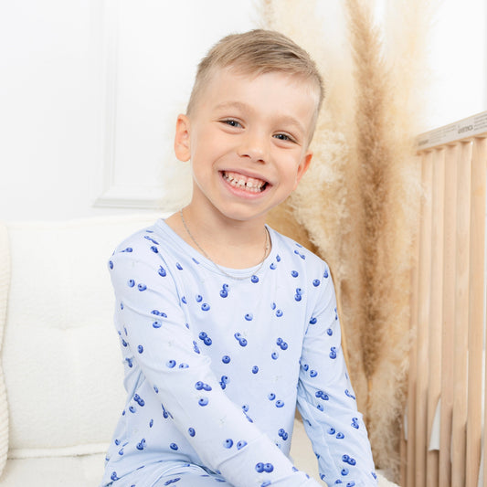Bamboo Kids Pajama - Blueberry (2-3-5-6-7T)