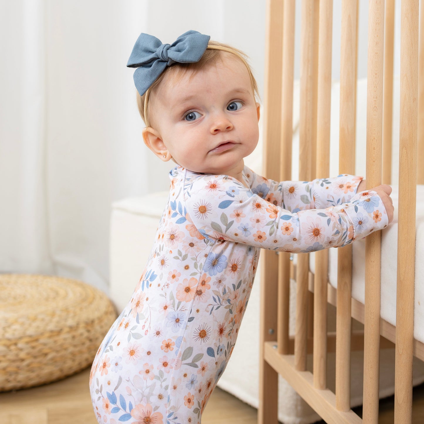 Pyjama en bambou - Bébé - Fleurs - Esmée (0-3, 12-18, 18-24 mois)