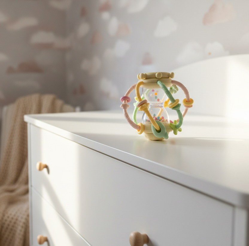 Pastel rattle toy