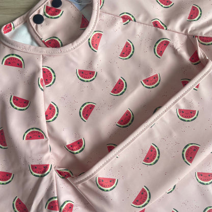 Bavette imperméable à manches longues - Melon d'eau