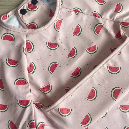 Long-Sleeve Waterproof Bib - Watermelon