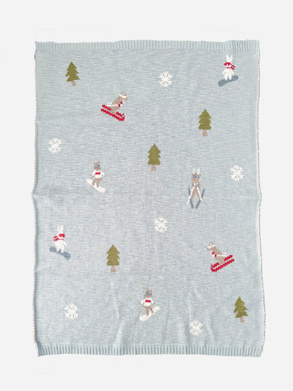 Couverture de ski | Coton biologique | The Blueberry Hill