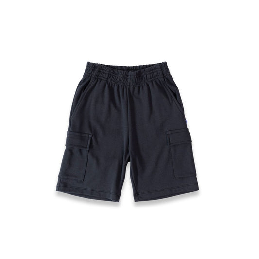 Kids' Bamboo Cargo Shorts | Black