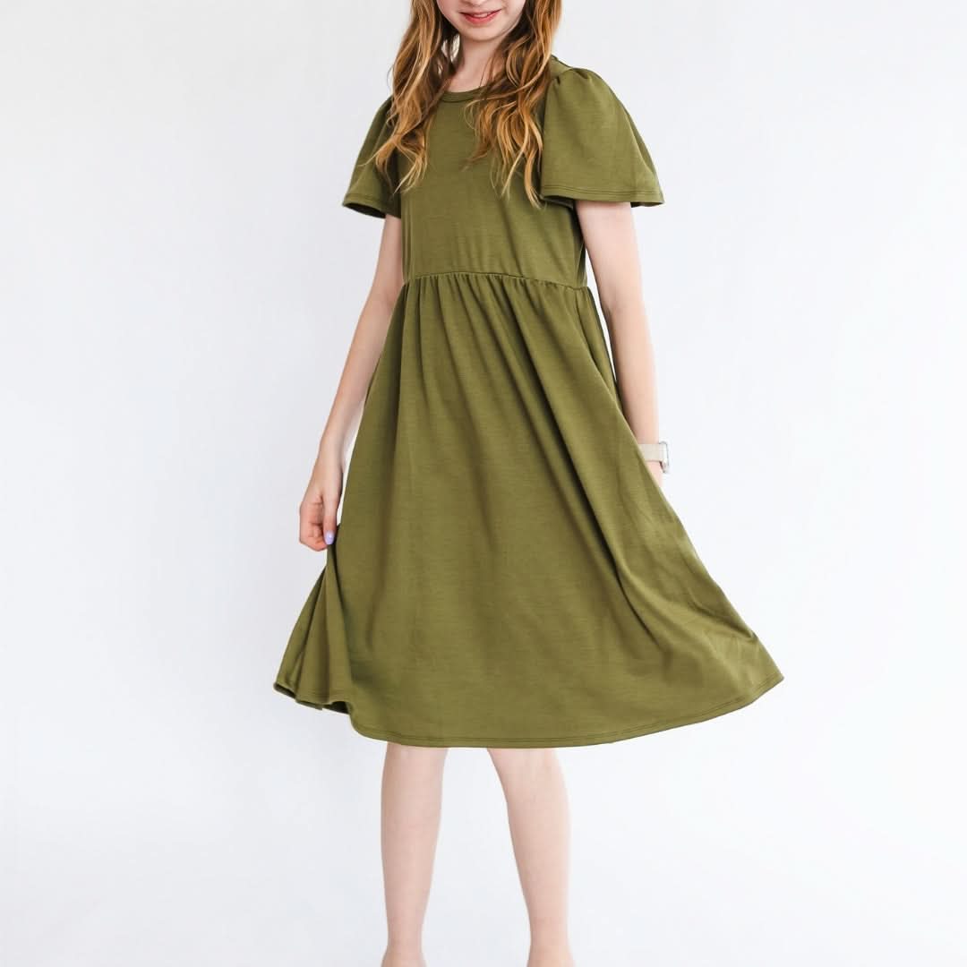 Robe Kaia en bambou pour enfant | Feuilles de palmier