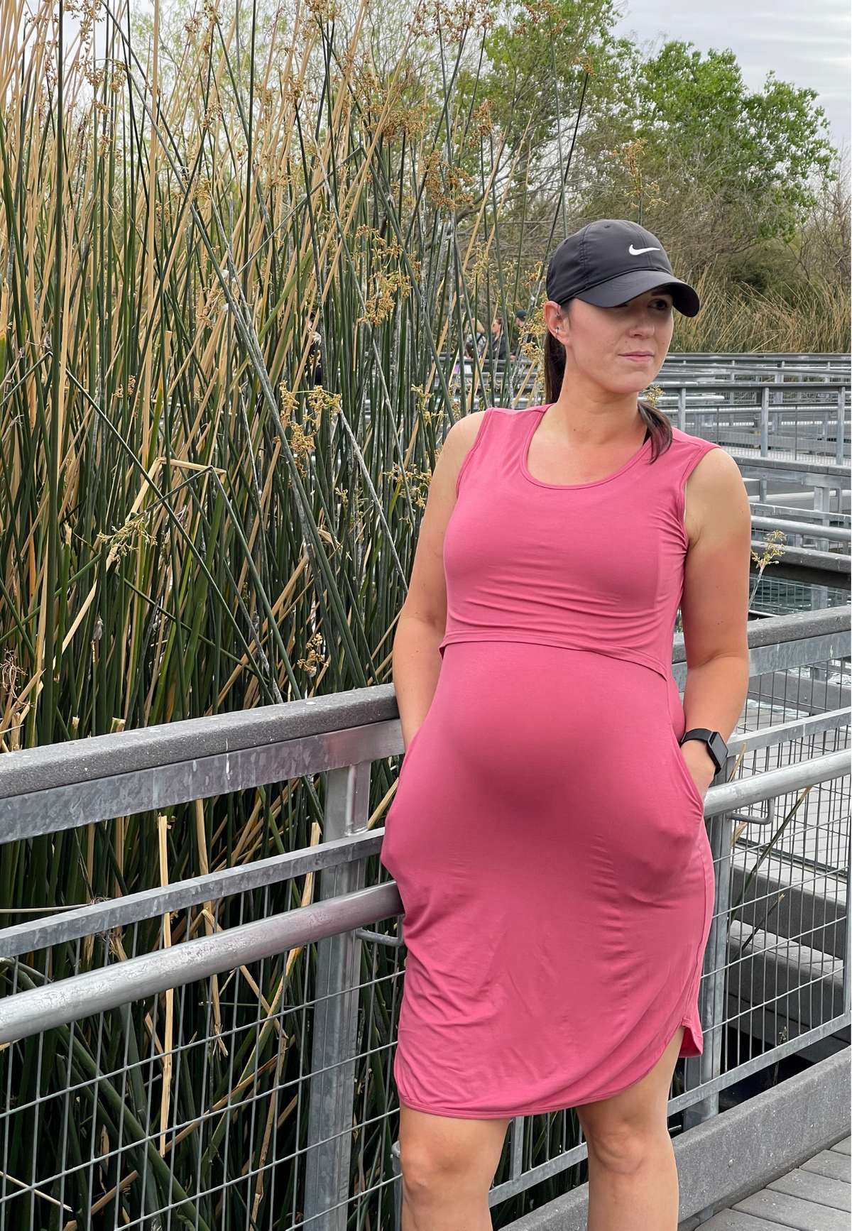Randi Pocket Maternity and Nursing Dress