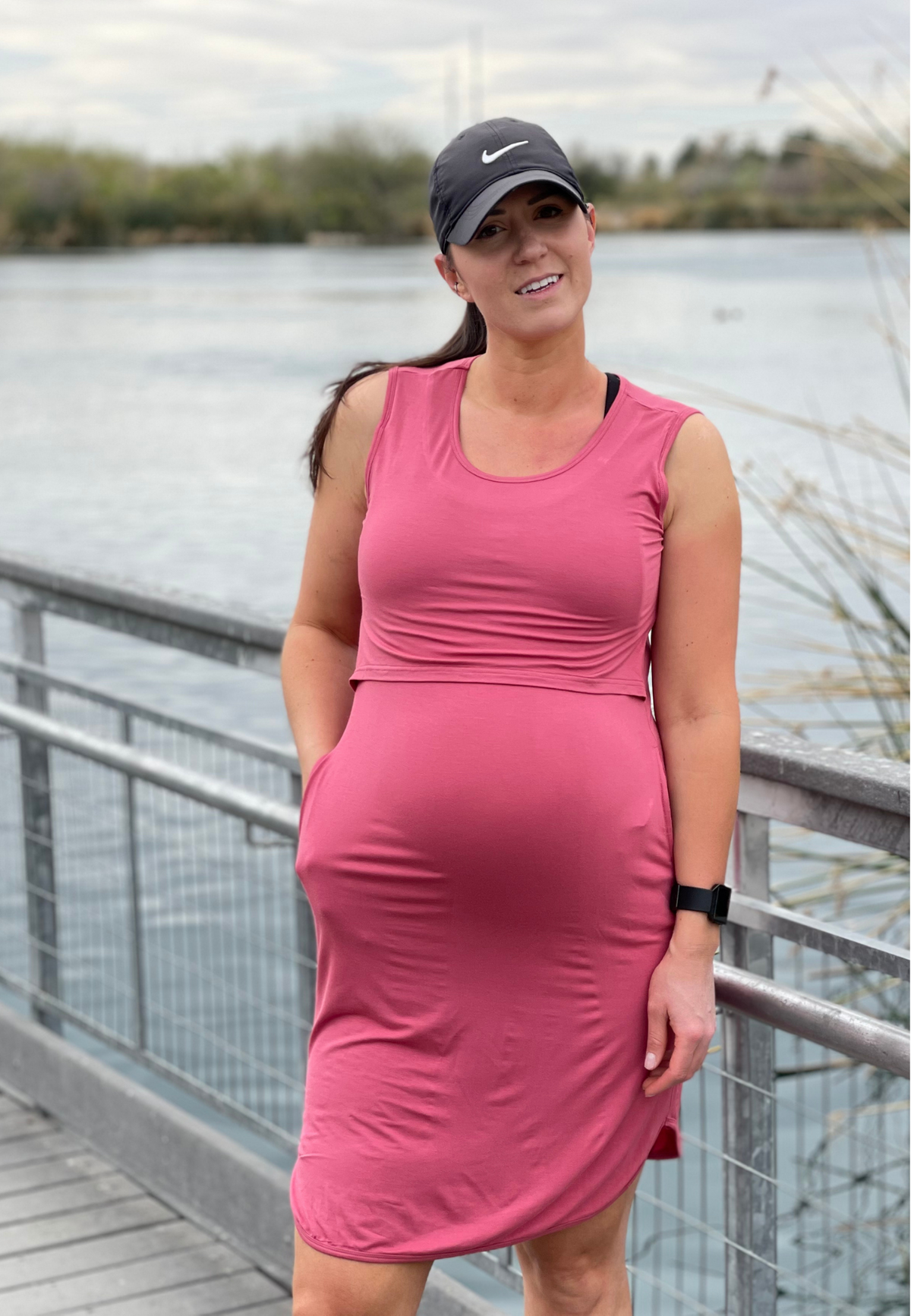 Randi Pocket Maternity and Nursing Dress