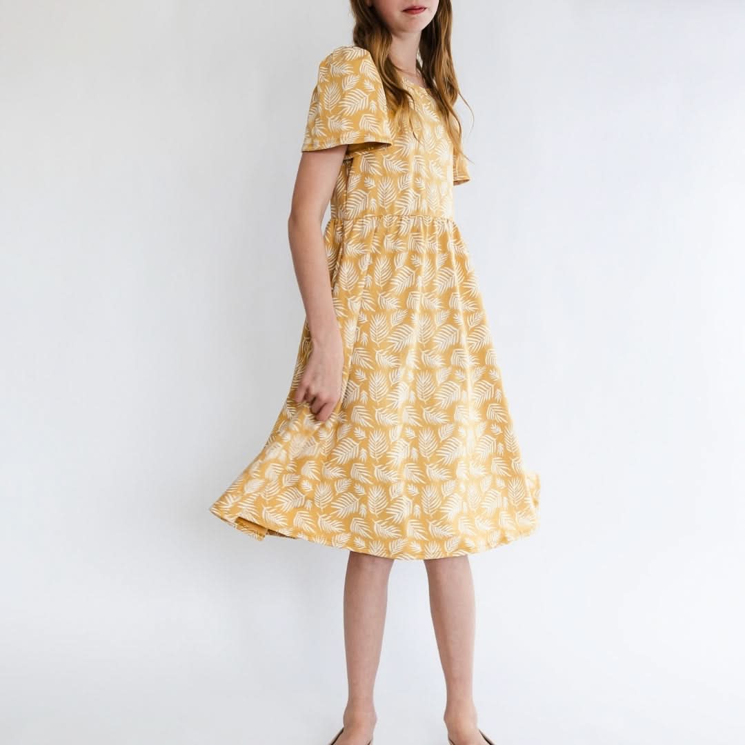 Robe Kaia en bambou pour enfant | Feuilles de palmier