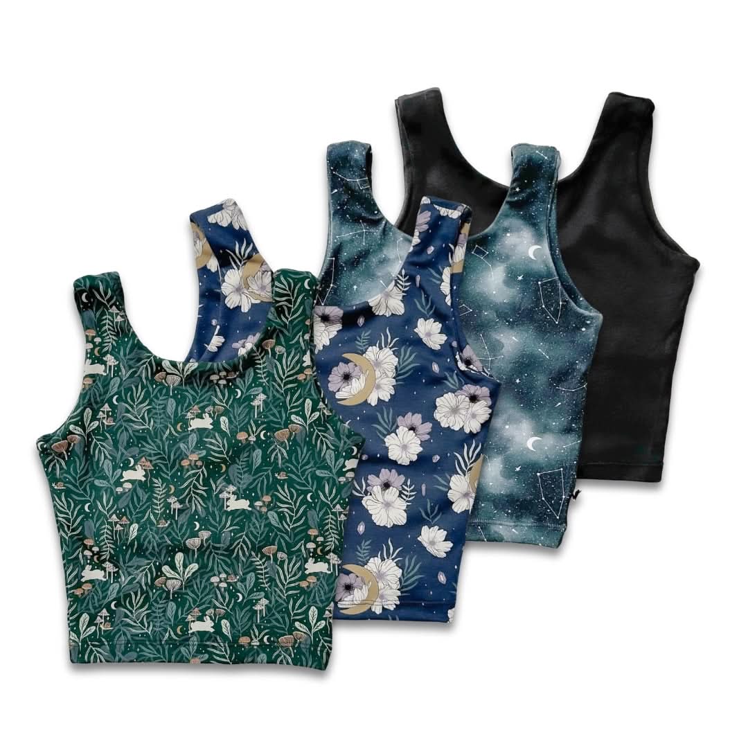 Youth Bamboo Longline Bralette-Style Tank | Twilight Grove