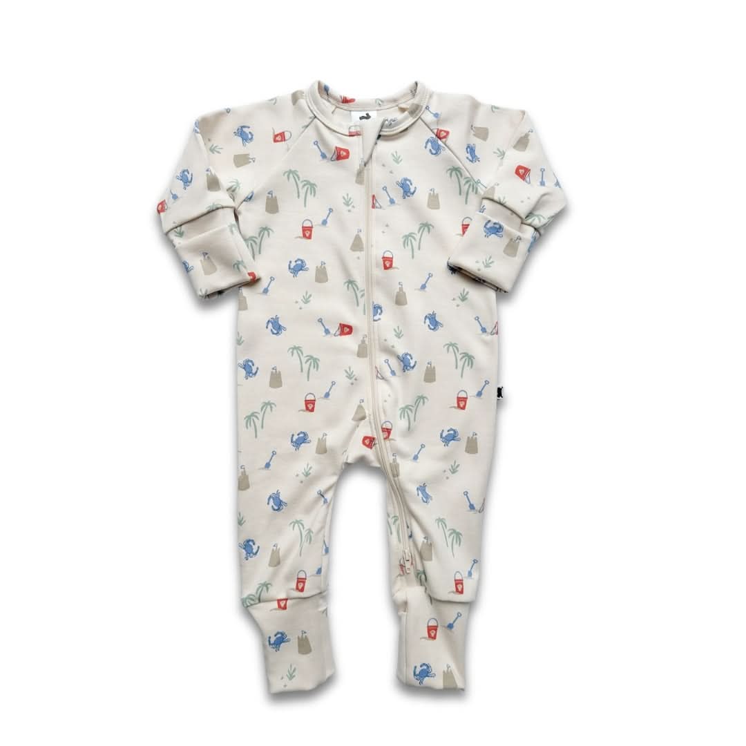 Bamboo Baby Zipper Footed Onesie | Digging It