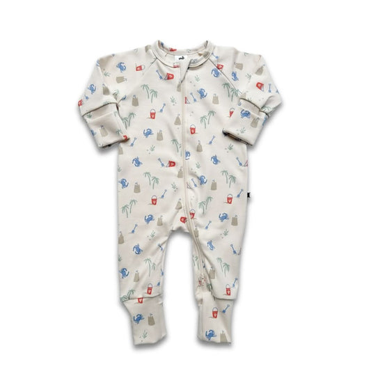 Bamboo Baby Zipper Footed Onesie | Digging It