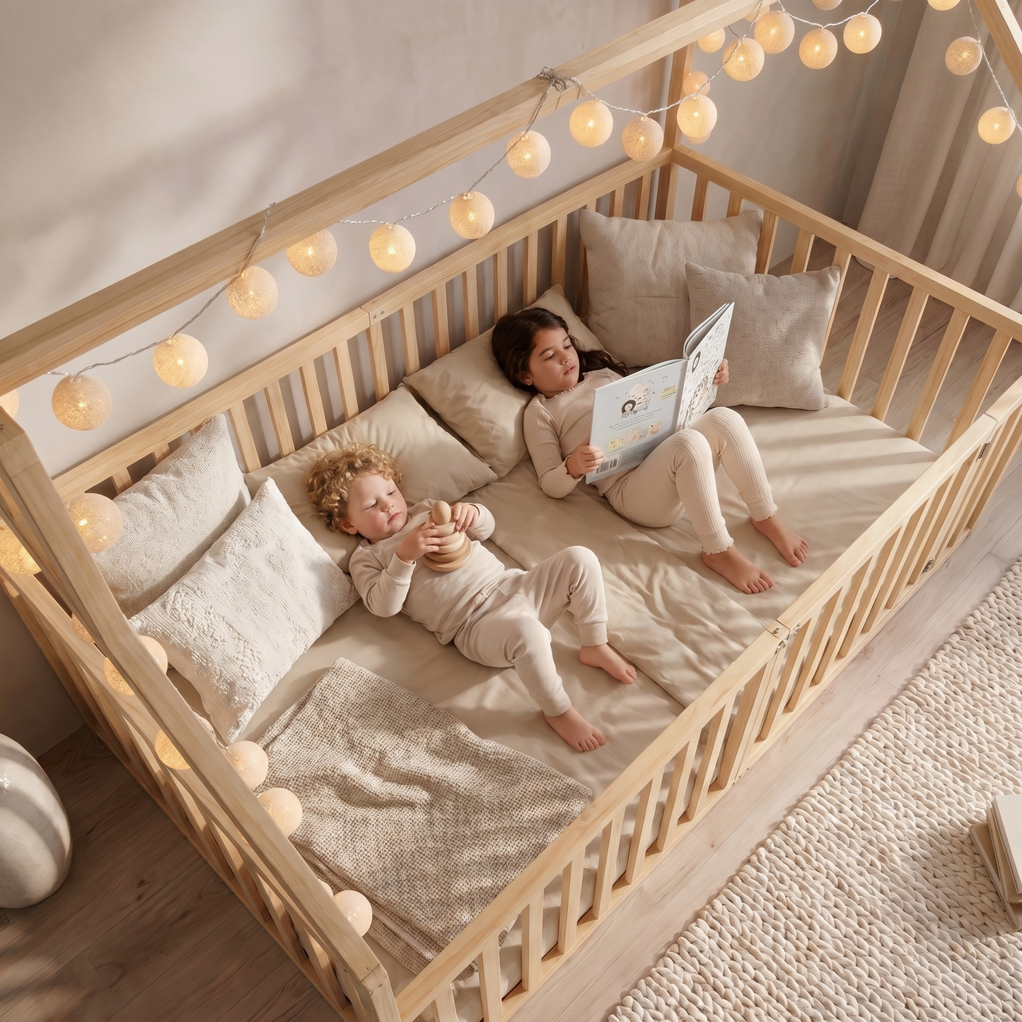 KAI HOUSE BED WITH HIGH RAILINGS